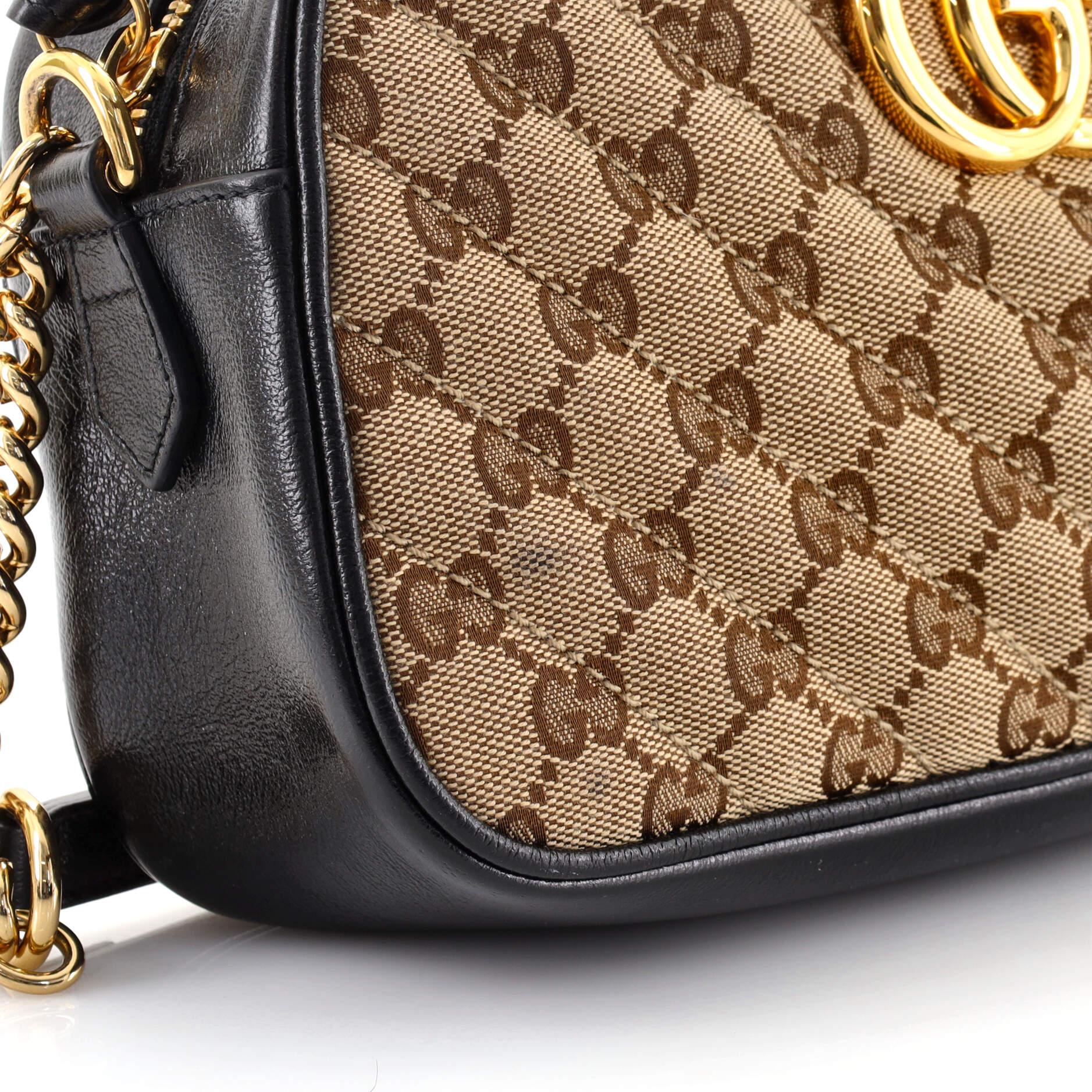Gucci GG Marmont Shoulder Bag Diagonal Quilted GG Canvas Small 1