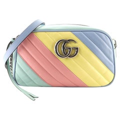 Gucci GG Marmont Shoulder Bag Diagonal Quilted Leather Small