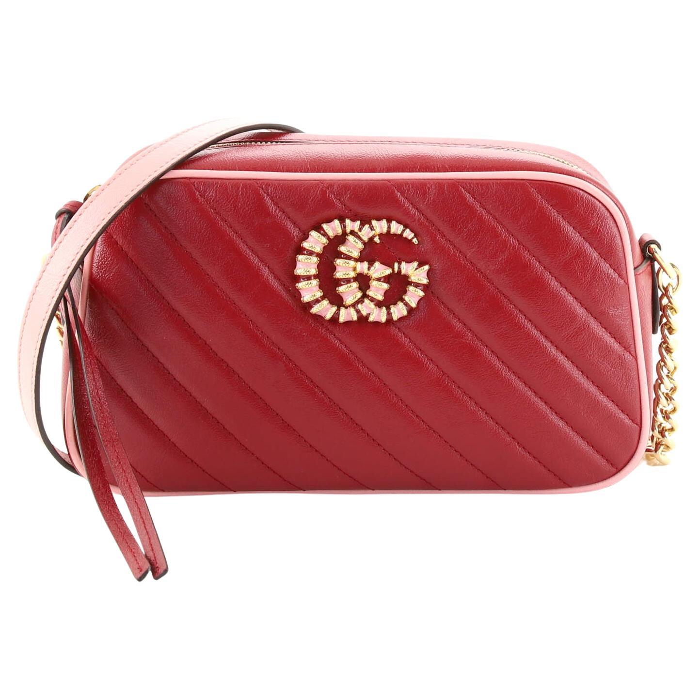 Gucci GG Marmont Shoulder Bag Matelasse Velvet Small at 1stDibs