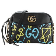 Gucci GG Marmont Shoulder Bag GucciGhost Matelasse Leather Medium