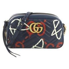 Gucci GG Marmont Shoulder Bag GucciGhost Matelasse Leather Small