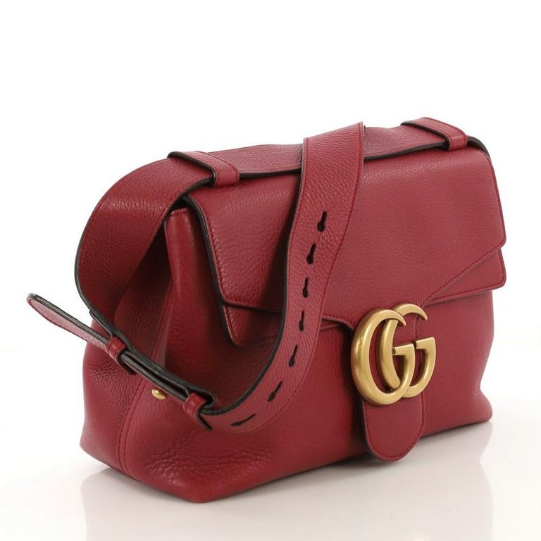 Gucci GG Marmont Shoulder Bag Leather Small at 1stdibs