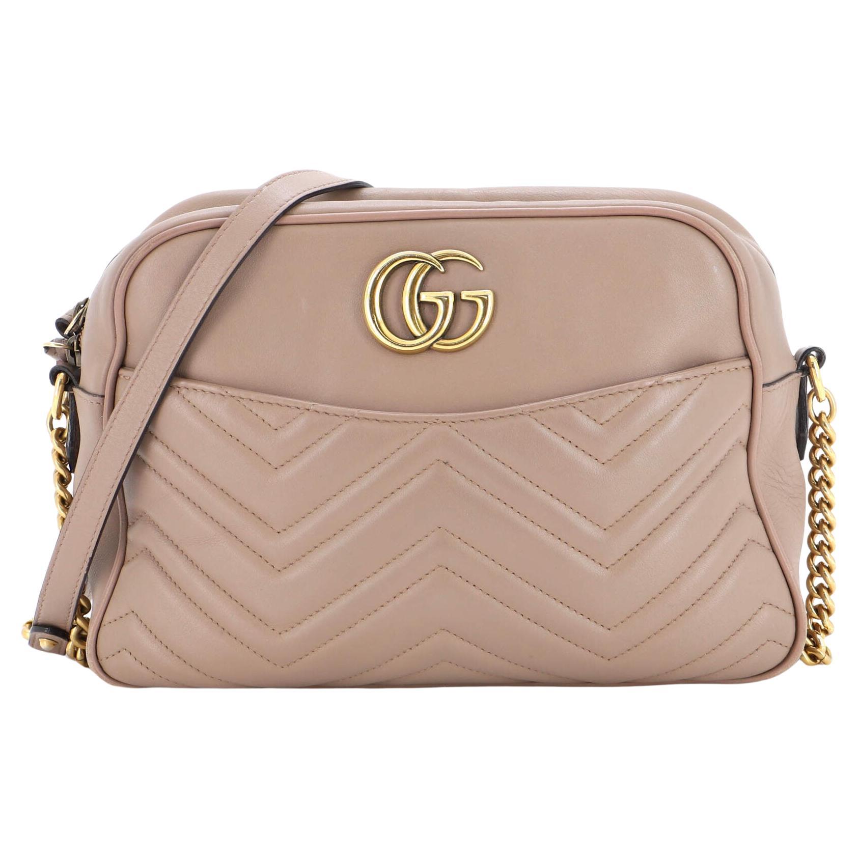 Gucci GG Marmont Shoulder Bag Matelasse Leather Medium For Sale