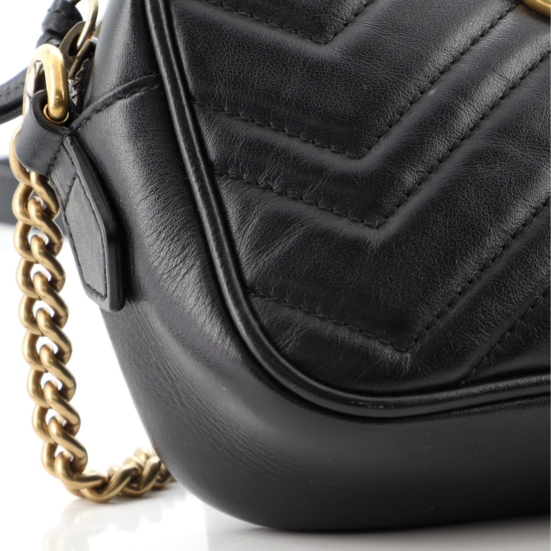 Gucci GG Marmont Shoulder Bag Matelasse Leather Mini 1