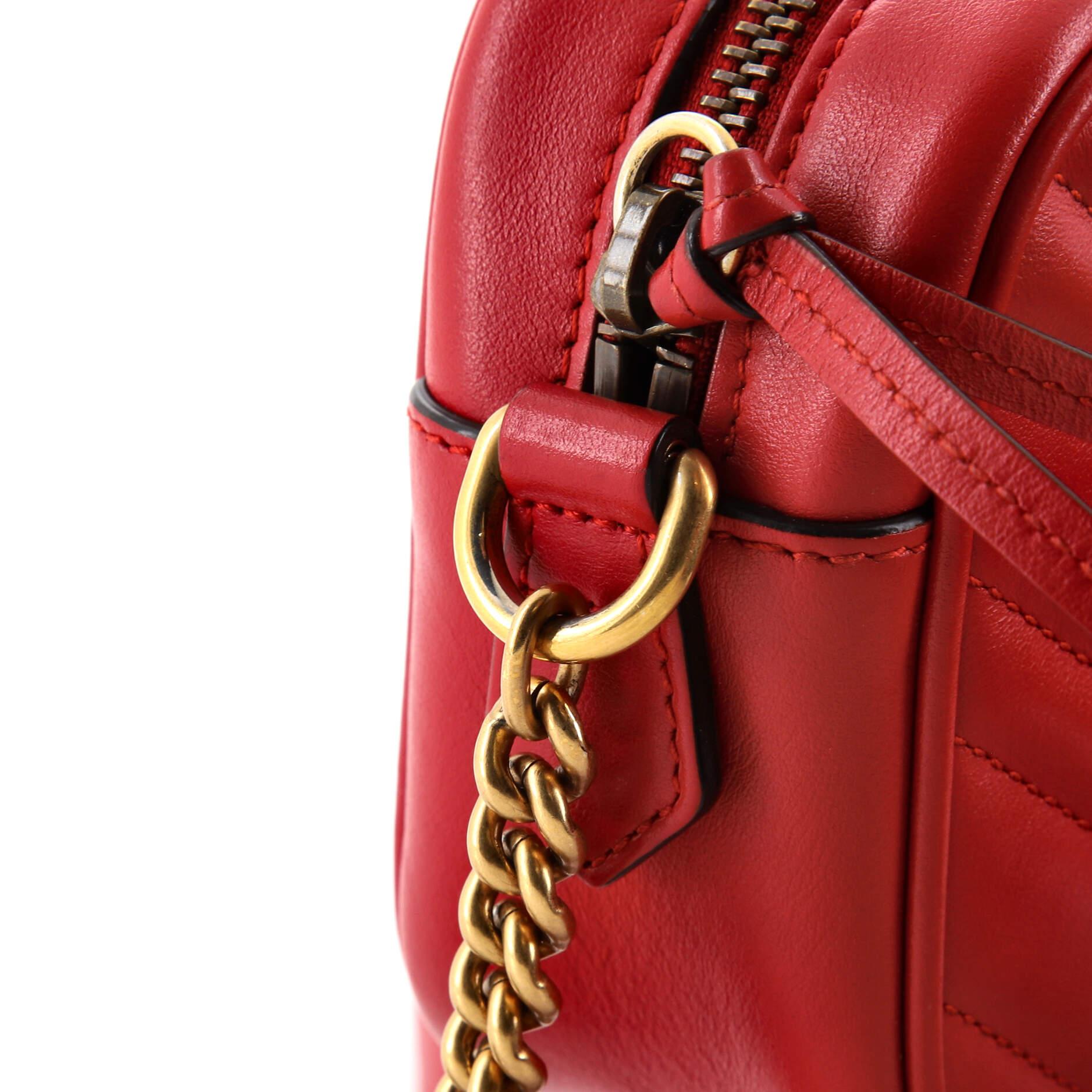 Gucci GG Marmont Shoulder Bag Matelasse Leather Mini For Sale 3