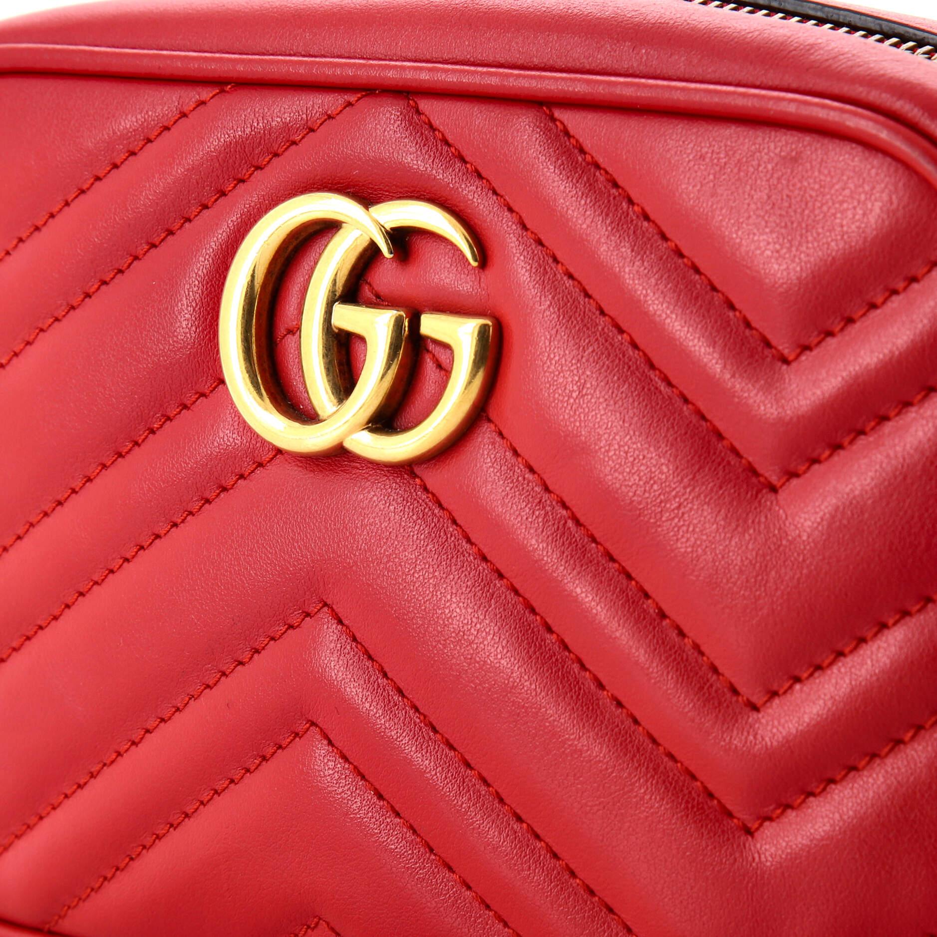 Gucci GG Marmont Shoulder Bag Matelasse Leather Mini For Sale 4
