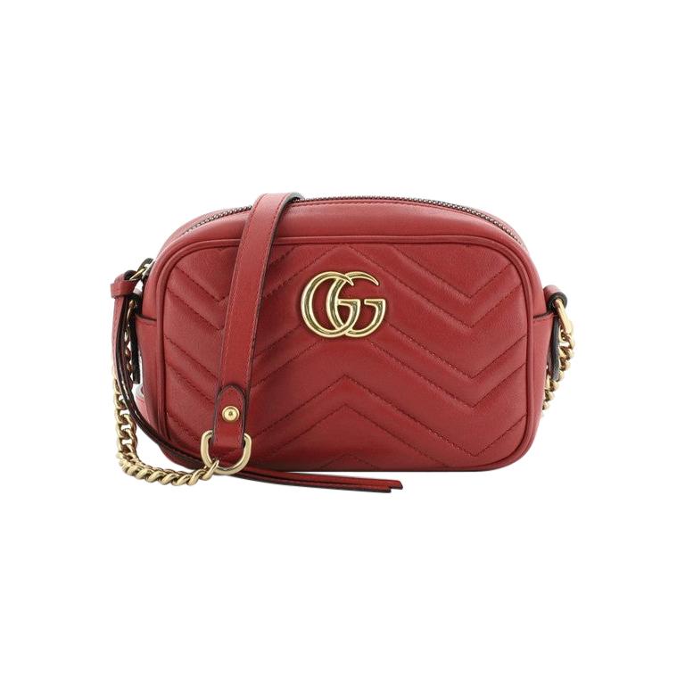Gucci GG Marmont Shoulder Bag Matelasse Leather Mini For Sale at 1stdibs