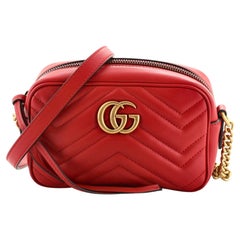 Gucci GG Marmont Shoulder Bag Matelasse Leather Mini