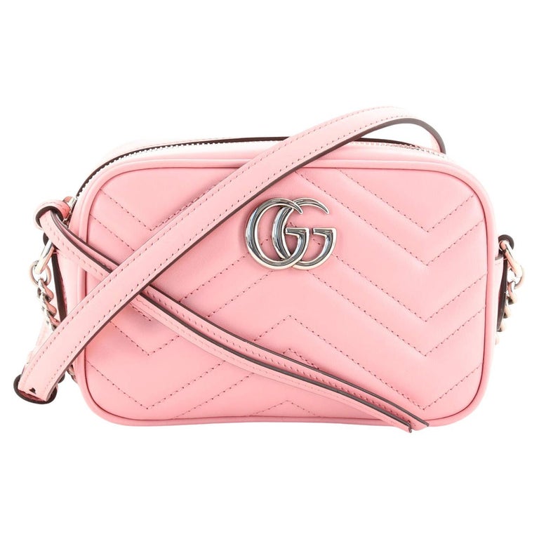 Gucci Marmont Shoulder Bag GG Small Pastel Pink