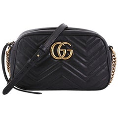 Used Gucci GG Marmont Shoulder Bag Matelasse Leather Small
