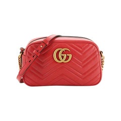 Used Gucci GG Marmont Shoulder Bag Matelasse Leather Small
