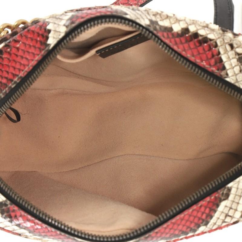 Gucci GG Marmont Shoulder Bag Matelasse Python Small 5
