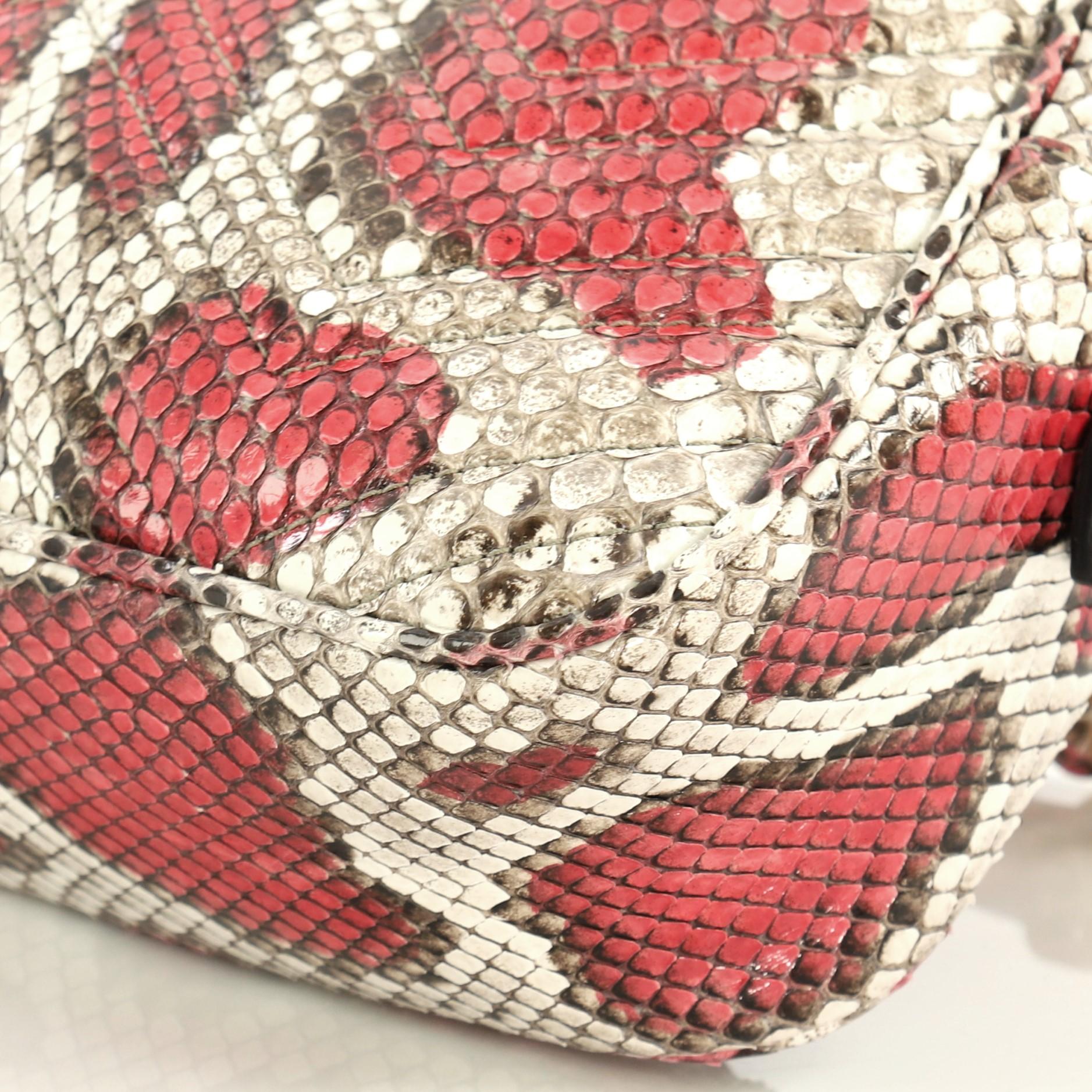 Women's or Men's Gucci GG Marmont Shoulder Bag Matelasse Python Small