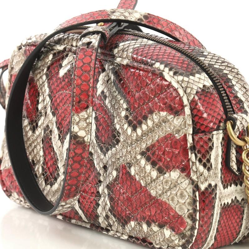 Gucci GG Marmont Shoulder Bag Matelasse Python Small 2
