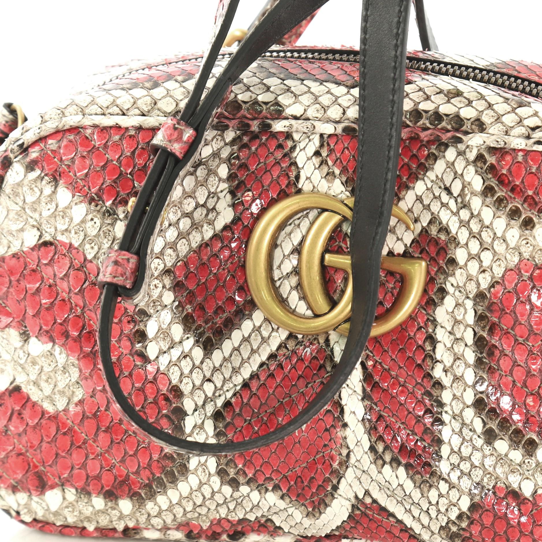 Gucci GG Marmont Shoulder Bag Matelasse Python Small 1