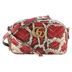 Gucci GG Marmont Shoulder Bag Matelasse Python Small