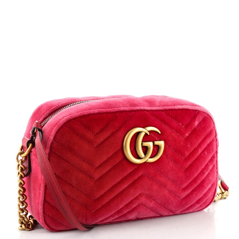 Gucci GG Marmont Shoulder Bag Velvet Small at 1stDibs | gucci marmont pink gucci marmont pink velvet, gucci velvet crossbody