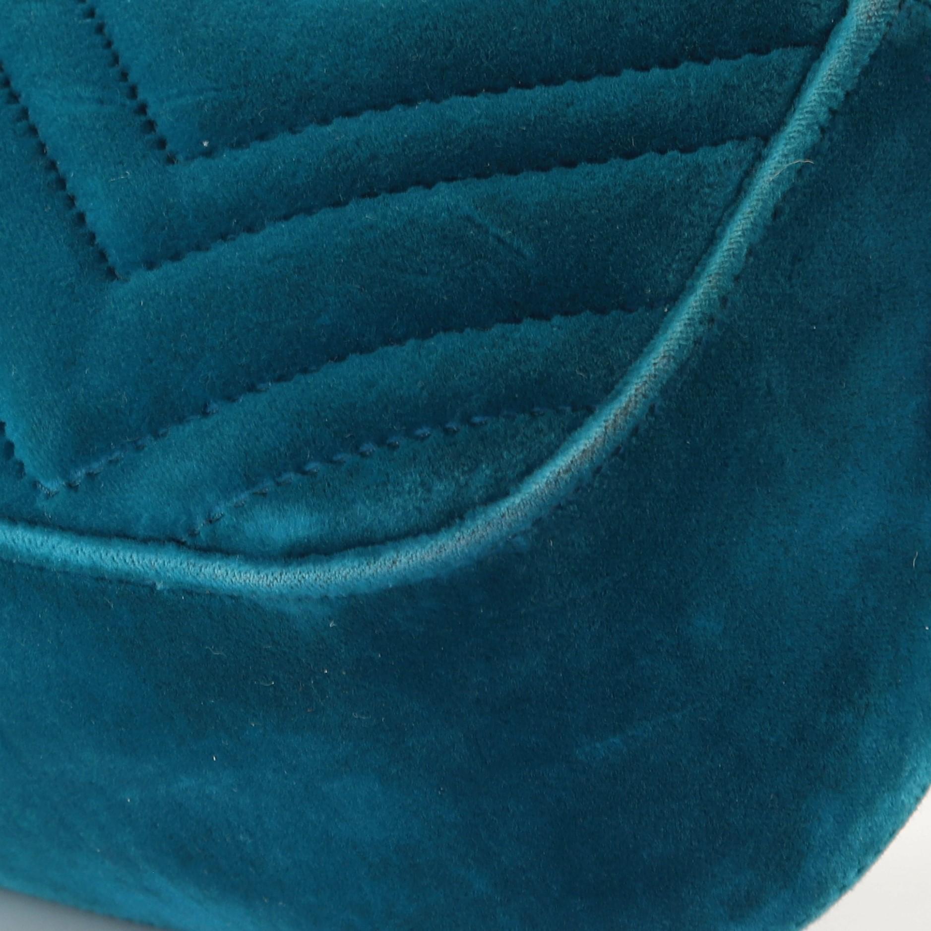 Women's or Men's Gucci GG Marmont Shoulder Bag Matelasse Velvet Small