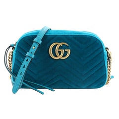 Gucci GG Marmont Shoulder Bag Matelasse Velvet Small
