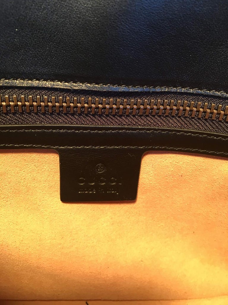 Gucci GG Marmont Small Matelassé Black Leather Shoulder Bag For Sale at ...