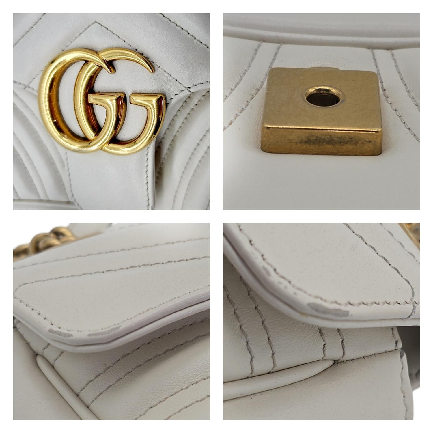 Gucci GG Marmont Small Matelassé Shoulder Bag For Sale 3