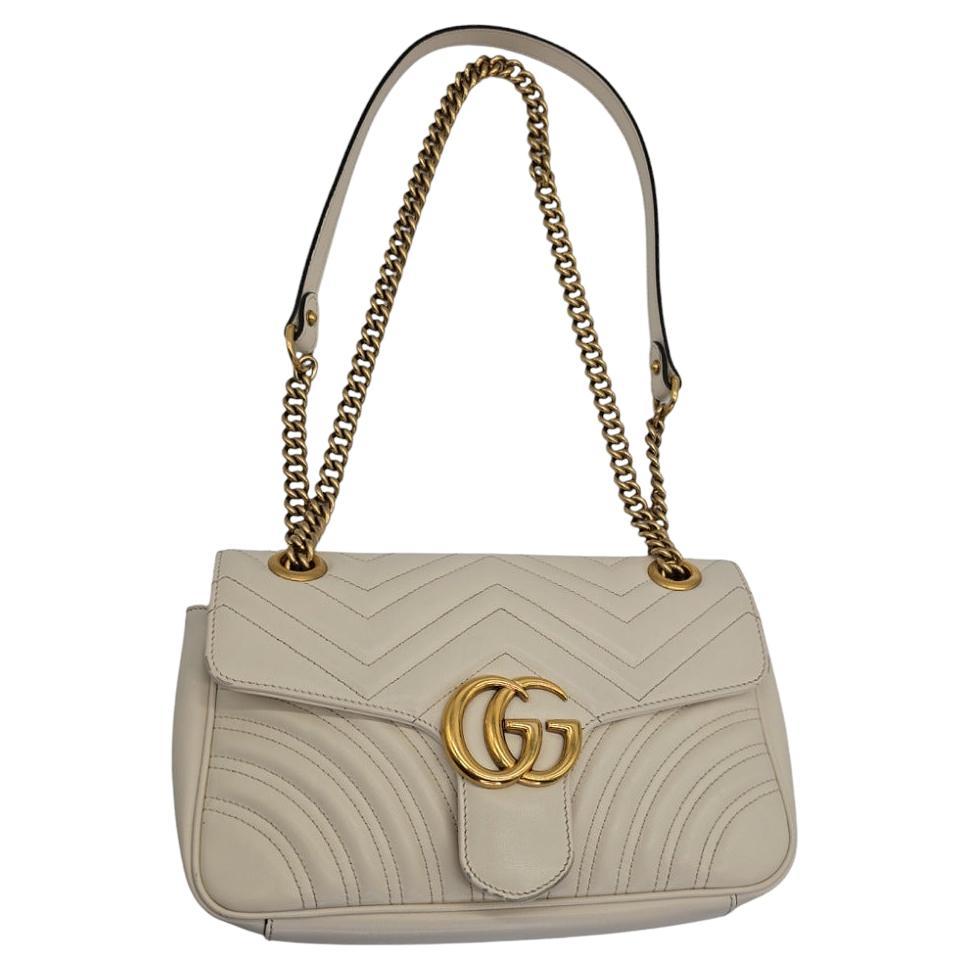 Gucci GG Marmont Small Matelassé Shoulder Bag For Sale
