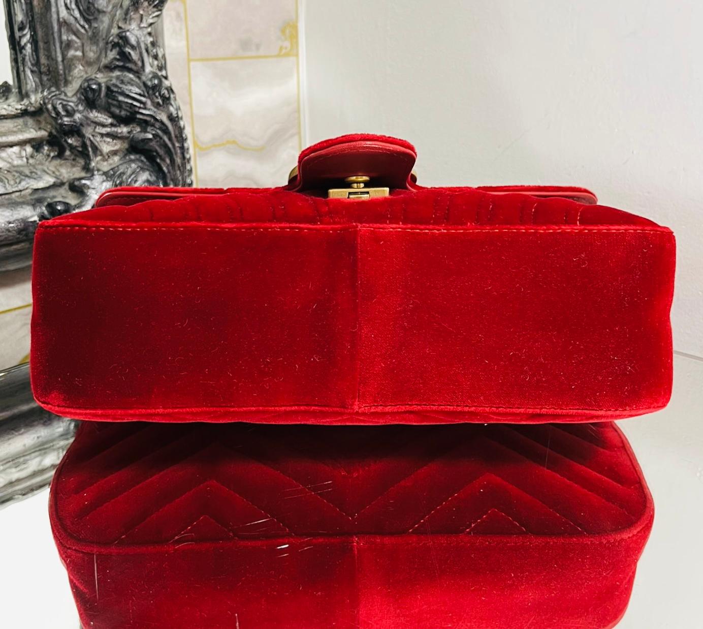 Women's Gucci GG Marmont Small Velvet Bag For Sale