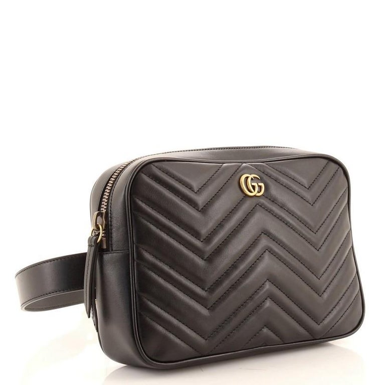 Gucci GG Marmont Square Belt Bag Matelasse Leather at 1stDibs | gucci  marmont square bag