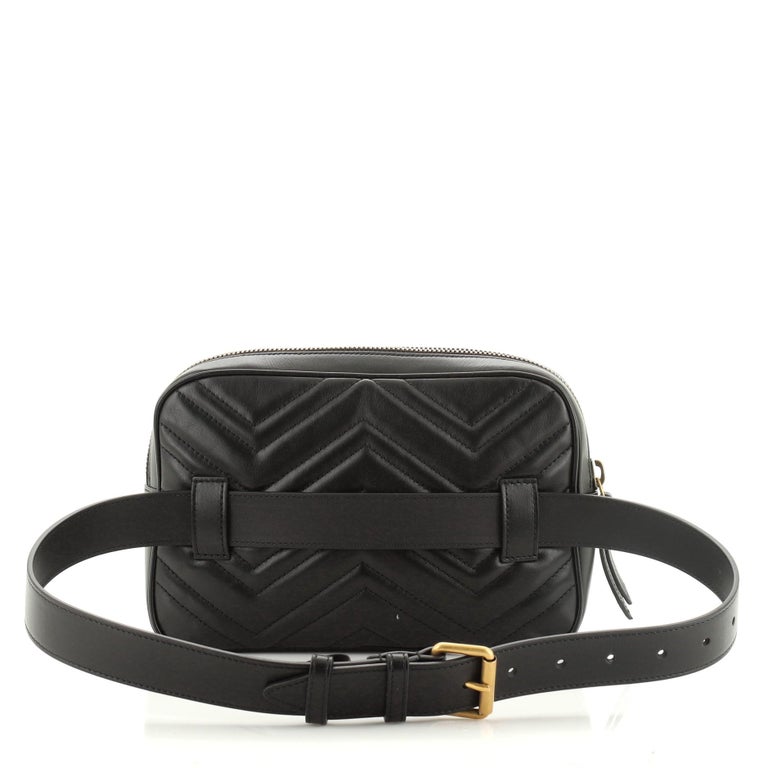  Gucci  GG  Marmont  Square  Belt bag  Matelasse Leather For 