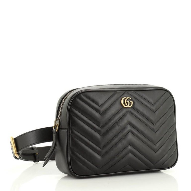  Gucci  GG  Marmont  Square  Belt Bag  Matelasse Leather For 