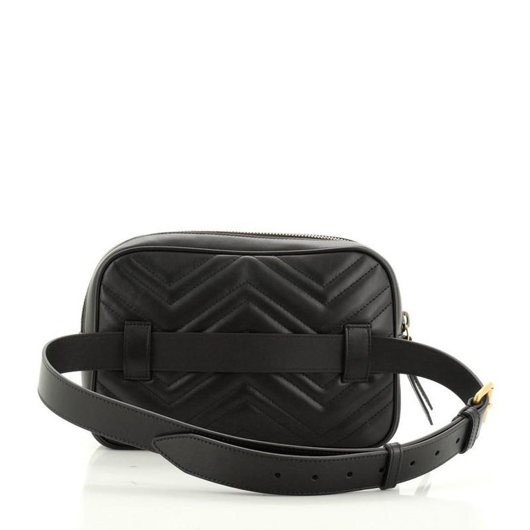  Gucci  GG  Marmont  Square  Belt Bag  Matelasse Leather For 