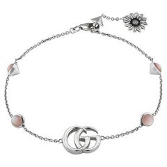 Gucci GG Marmont Sterling Silver Bracelet Pink MOP YBA527393002