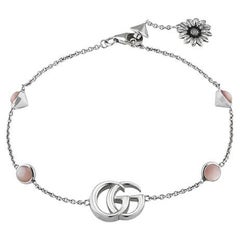 Gucci GG Marmont Pulsera de Plata de Ley Rosa MOP YBA527393002