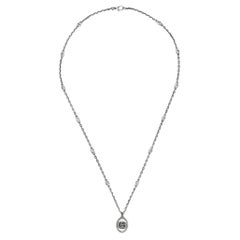 Gucci GG Marmont Collana con doppia G in argento 925 YBB632540001