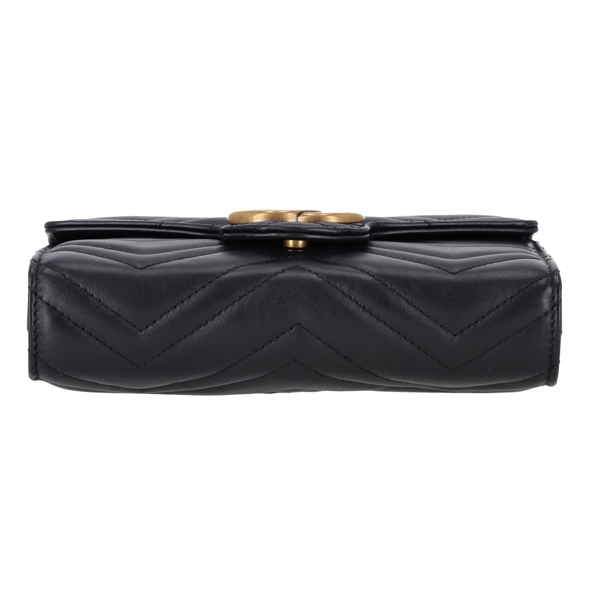 Women's Gucci GG Marmont Super Mini Leather Bag For Sale