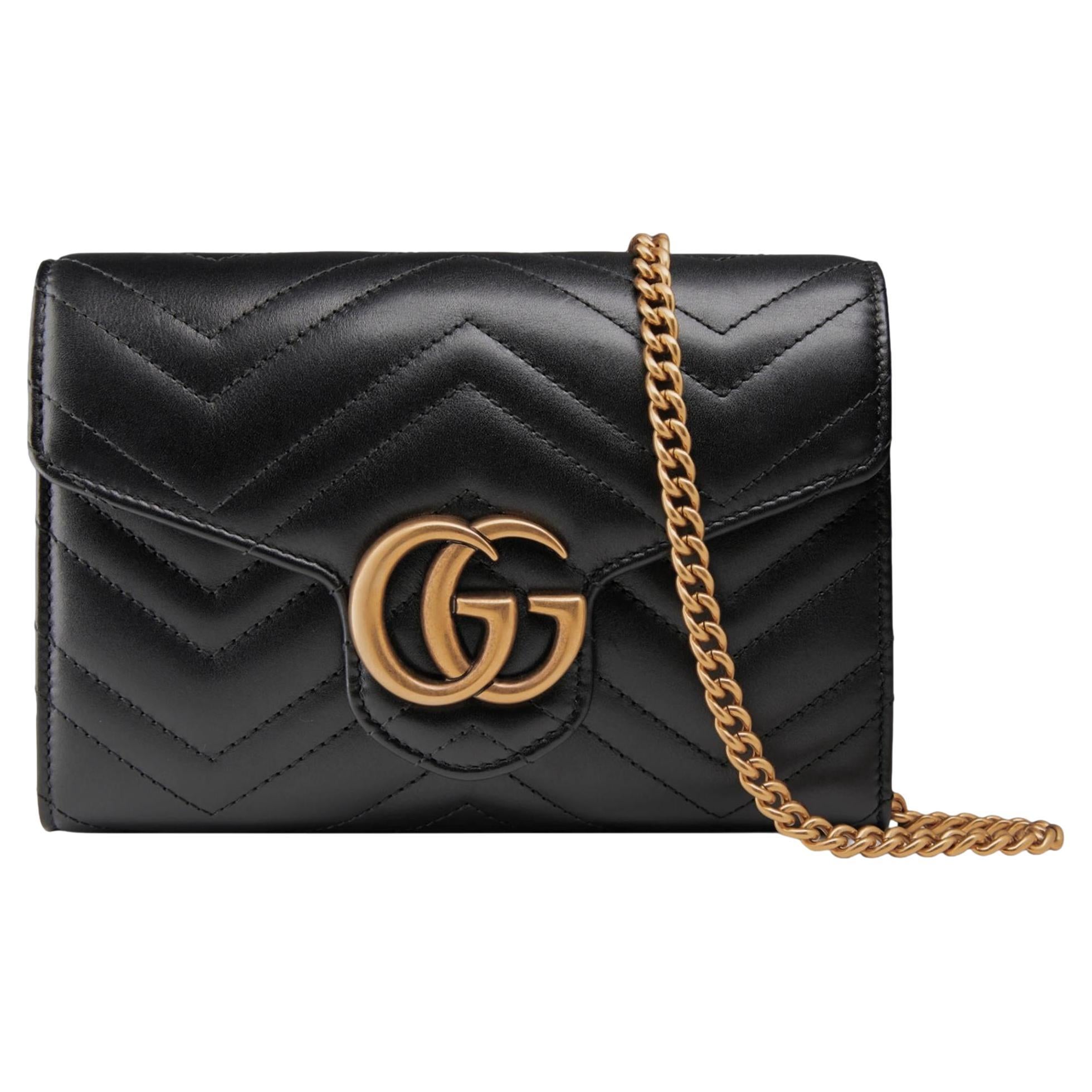 Gucci GG Marmont Super Mini Leather Bag For Sale