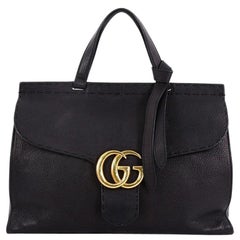 Gucci GG Marmont Top Handle Bag Leather Medium