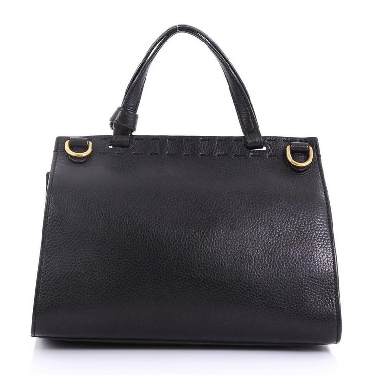 Gucci GG Marmont Top Handle Bag Leather Mini at 1stdibs