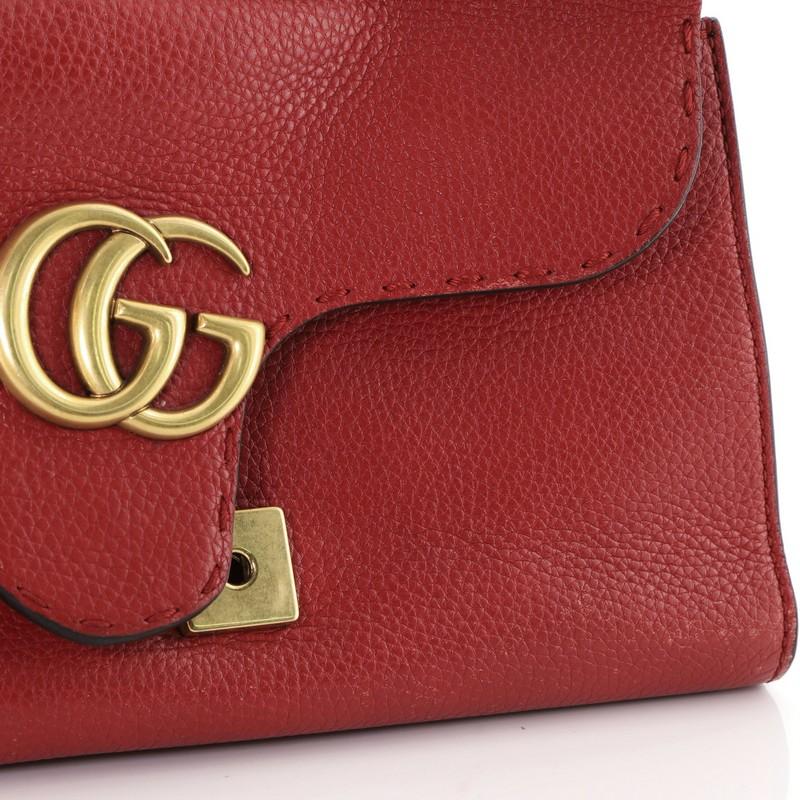 Gucci GG Marmont Top Handle Bag Leather Mini 2