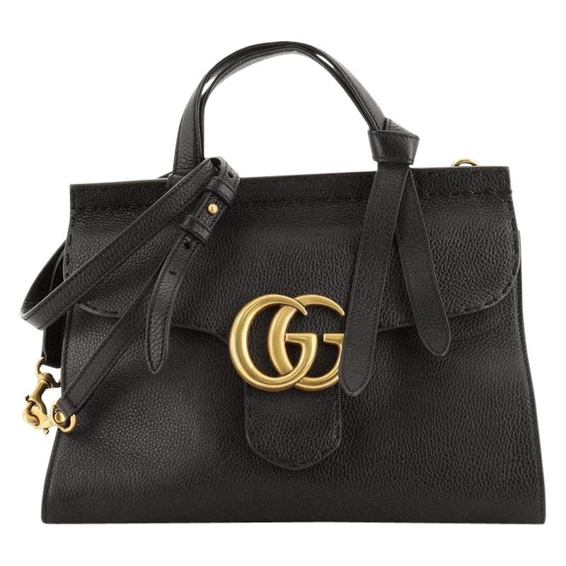 Gucci GG Marmont Top Handle Bag Leather Small