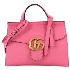 Gucci GG Marmont Top Handle Bag Leather Small