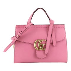 Gucci GG Marmont Top Handle Bag Leather Small