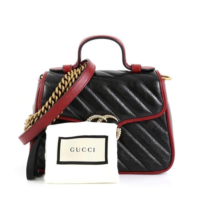gucci leather flap bag