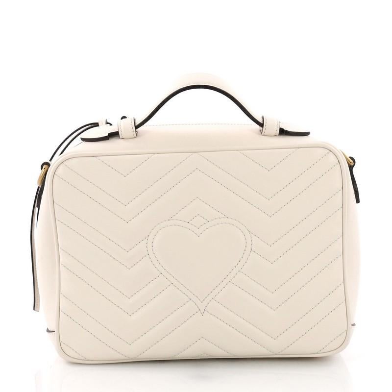 gg matelasse leather top handle bag