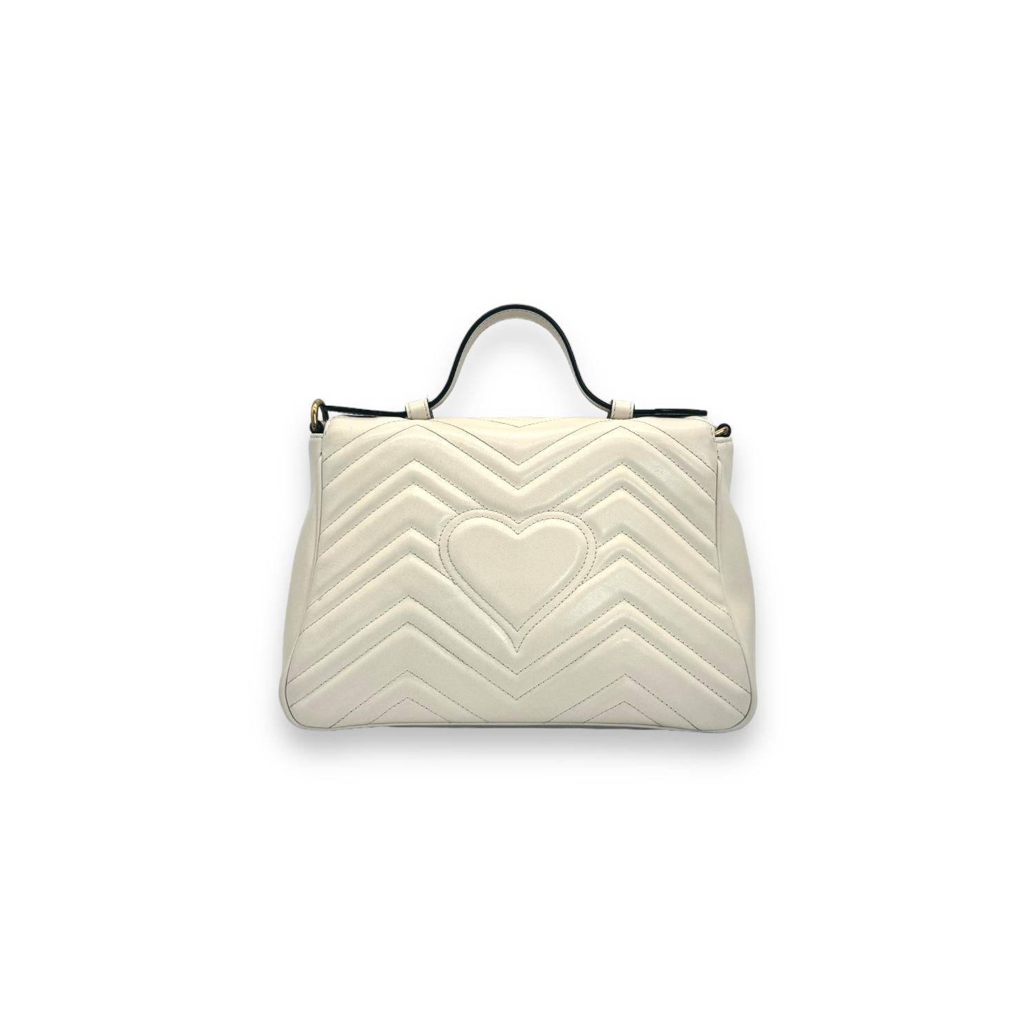 Kleine Gucci GG Marmont Umhangetasche mit Henkel oben im Angebot bei 1stDibs