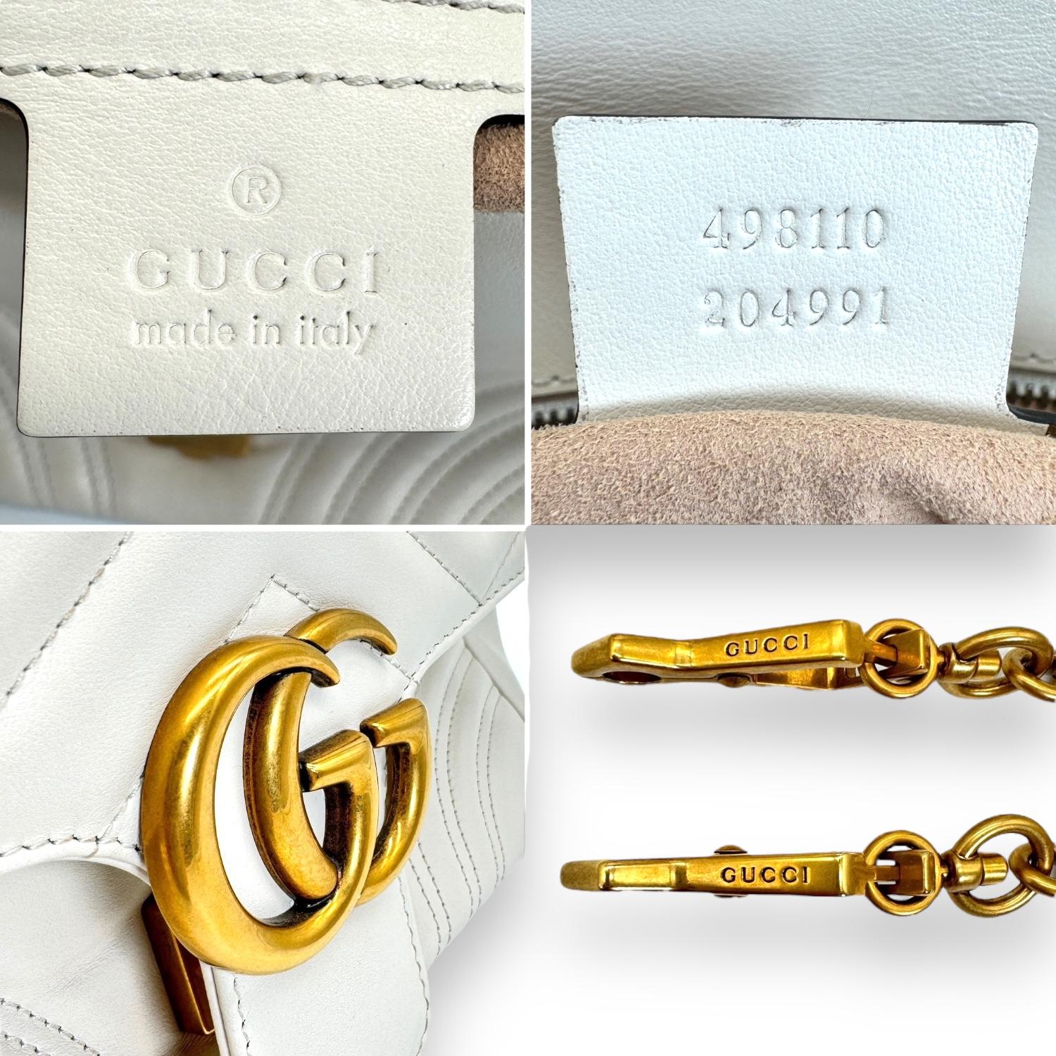Gucci GG Marmont Top Handle Small Crossbody Bag For Sale 3