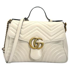 Gucci GG Marmont Top Handle Small Crossbody Bag