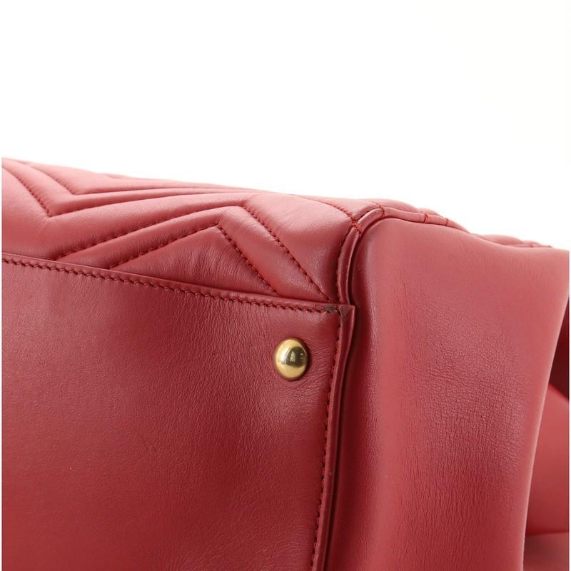 Gucci GG Marmont Tote Matelasse Leather Medium In Fair Condition In NY, NY