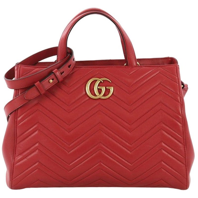  Gucci  GG Marmont  Tote  Matelasse Leather Medium at 1stdibs