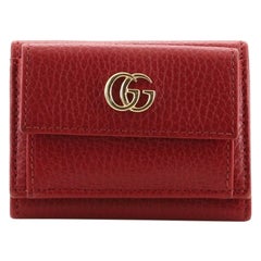 Gucci GG Marmont Trifold Wallet Leather Compact